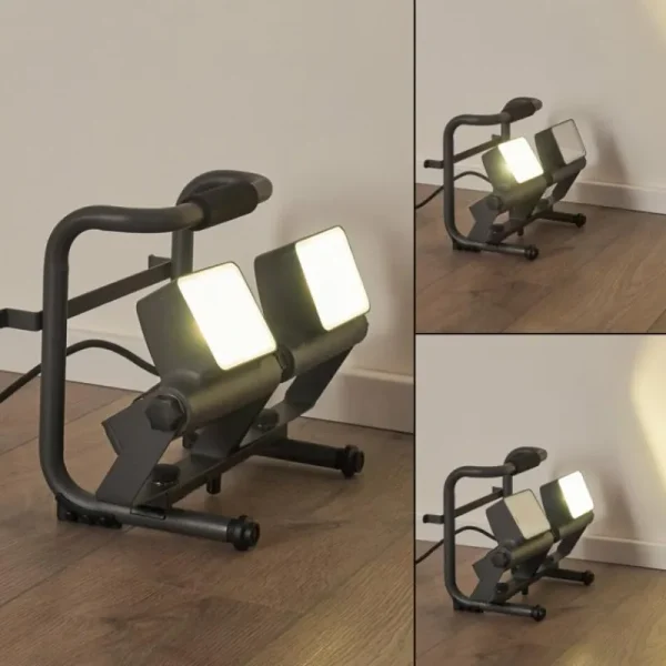 hofstein Spot d'extérieur Dyndved LED Gris, 2 lumières* Lampes Modernes