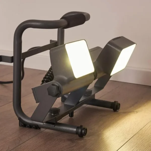 hofstein Spot d'extérieur Dyndved LED Gris, 2 lumières* Lampes Modernes