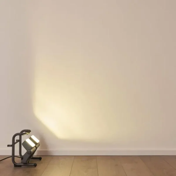 hofstein Spot d'extérieur Dyndved LED Gris, 2 lumières* Lampes Modernes