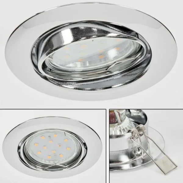 hofstein Spot encastrable Vibersviller LED Chrome, 1 lumière* Lampes Modernes