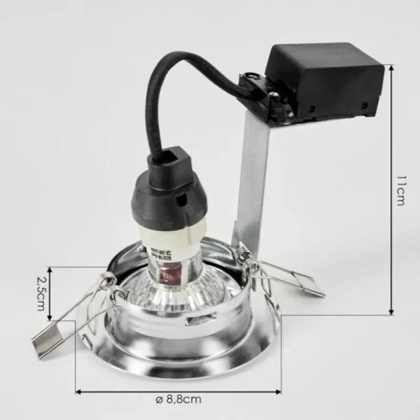 hofstein Spot encastrable Vibersviller LED Chrome, 1 lumière* Lampes Modernes
