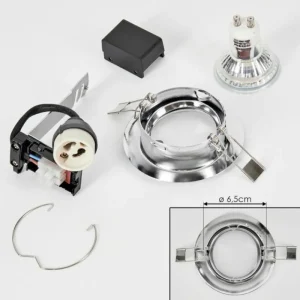 hofstein Spot encastrable Vibersviller LED Chrome, 1 lumière* Lampes Modernes