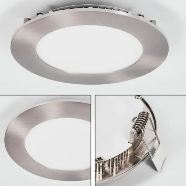 hofstein Spot encastrable Finsrud LED Nickel mat, 1 lumière* Lampes Modernes