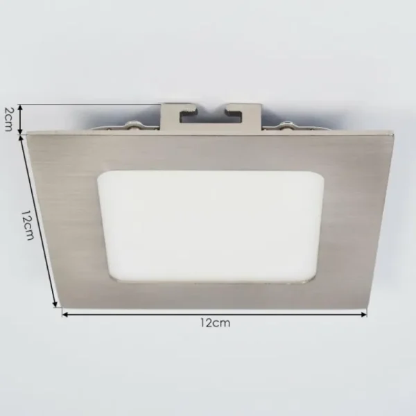 hofstein Spot encastrable Finsrud LED Nickel mat, 1 lumière* Lampes Modernes