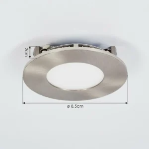 hofstein Spot encastrable Finsrud LED Nickel mat, 1 lumière* Lampes Modernes