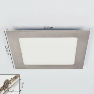 hofstein Spot encastrable Finsrud LED Nickel mat, 1 lumière* Lampes Modernes