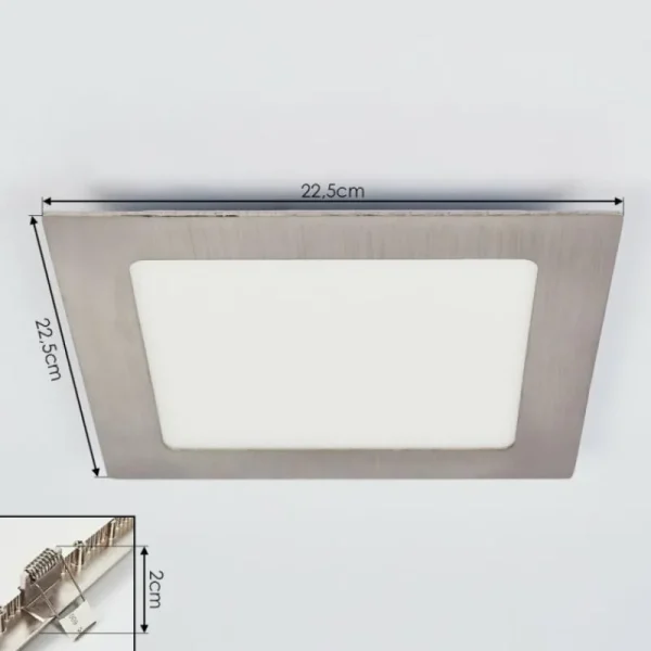 hofstein Spot encastrable Finsrud LED Nickel mat, 1 lumière* Lampes Modernes