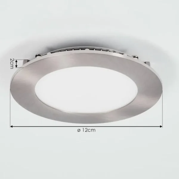 hofstein Spot encastrable Finsrud LED Nickel mat, 1 lumière* Lampes Modernes