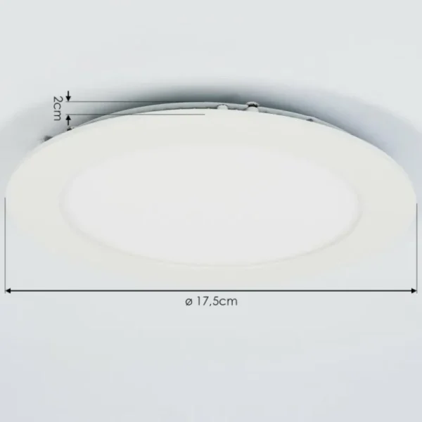 hofstein Spot encastrable Finsrud LED Blanc, 1 lumière* Lampes Modernes