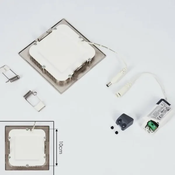 hofstein Spot encastrable Finsrud LED Nickel mat, 1 lumière* Lampes Modernes