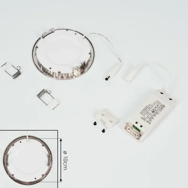 hofstein Spot encastrable Finsrud LED Nickel mat, 1 lumière* Lampes Modernes