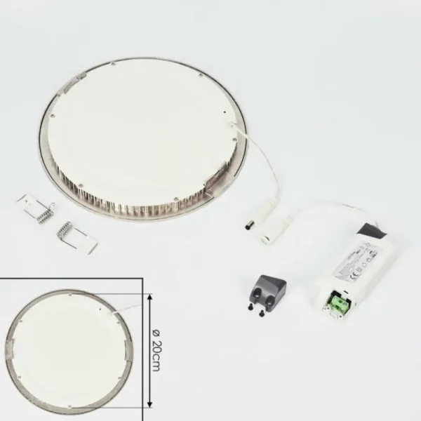 hofstein Spot encastrable Finsrud LED Nickel mat, 1 lumière* Lampes Modernes