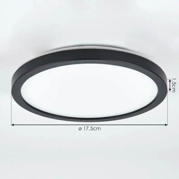 hofstein Spot encastrable Pawcatuck LED Noir, Blanc, 1 lumière* Lampes Modernes