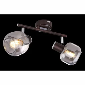Luminaires Globo Lighting Spot Globo KABU Cuivre, 2 lumières* Lampes En Verre