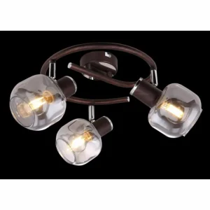 Luminaires Globo Lighting Spot Globo KABU Cuivre, 3 lumières* Lampes En Verre
