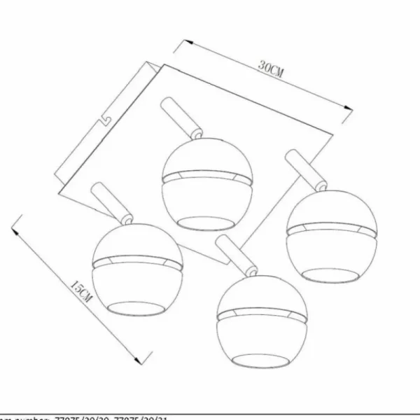 Luminaires Lucide Spot Lucide BINARI LED Blanc, 1 lumière* Lampes En Verre