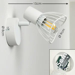 hofstein Spot mural Holbol Blanc, 1 lumière* Lampes Modernes