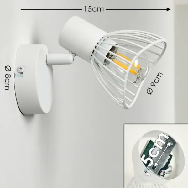 hofstein Spot mural Holbol Blanc, 1 lumière* Lampes Modernes
