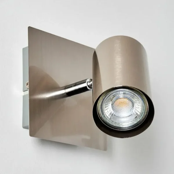 hofstein Spot mural Zuoz Nickel mat, 1 lumière* Lampes Modernes