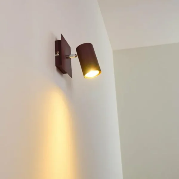 hofstein Spot mural Zuoz Rouille, 1 lumière* Lampes Modernes