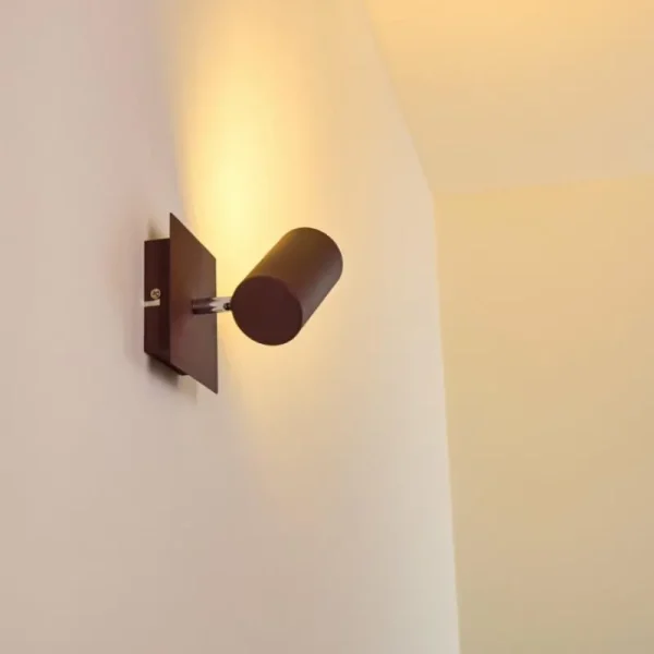 hofstein Spot mural Zuoz Rouille, 1 lumière* Lampes Modernes