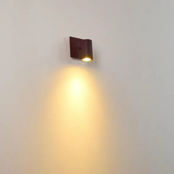 hofstein Spot mural Zuoz Rouille, 1 lumière* Lampes Modernes