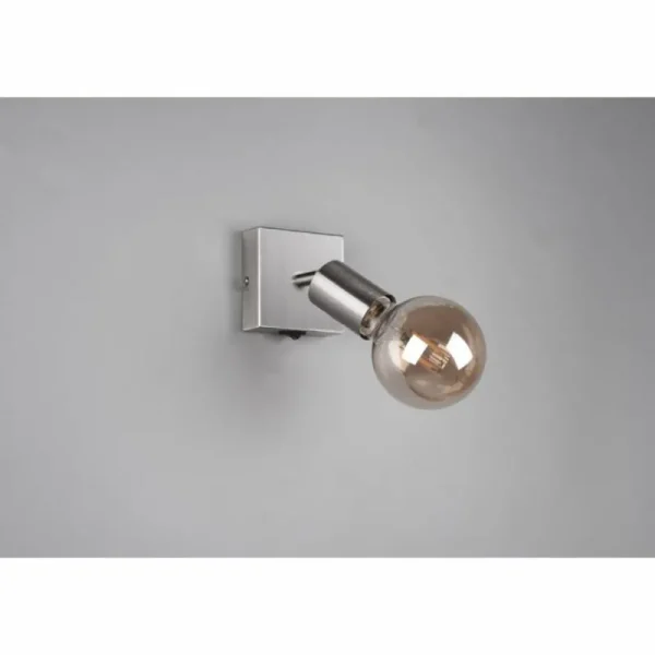 Luminaires Reality Spot Reality Vannes Nickel mat, 1 lumière* Lampes En Verre