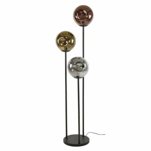 hofstein Stellar Lampadaire Anthracite, 3 lumières* Lampes En Verre