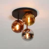 hofstein Stellar Plafonnier Anthracite, 3 lumières* Lampes En Verre