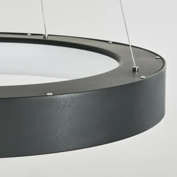 hofstein Suspension Areja LED Anthracite, Blanc, 1 lumière* Lampes Modernes