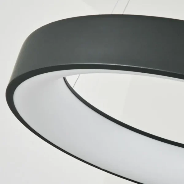 hofstein Suspension Areja LED Anthracite, Blanc, 1 lumière* Lampes Modernes