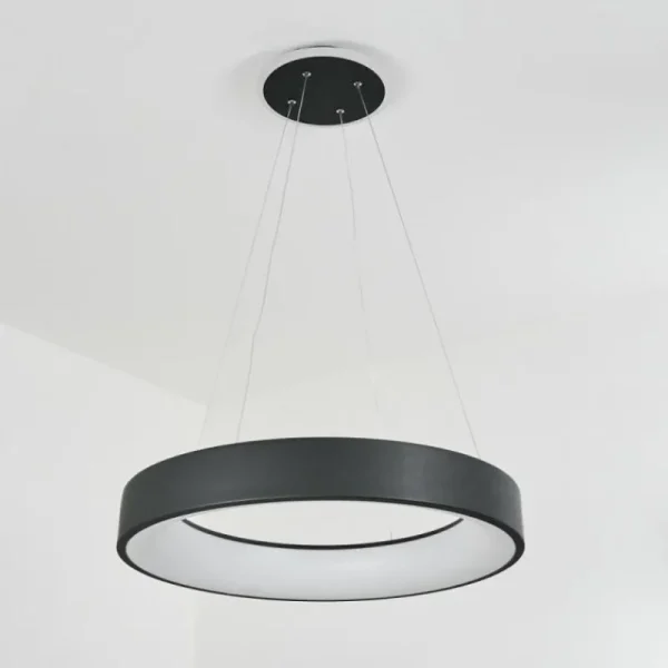 hofstein Suspension Areja LED Anthracite, Blanc, 1 lumière* Lampes Modernes