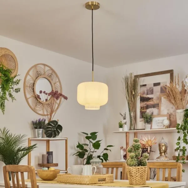 hofstein Suspension Banhos Laiton, 1 lumière* Lampes En Verre