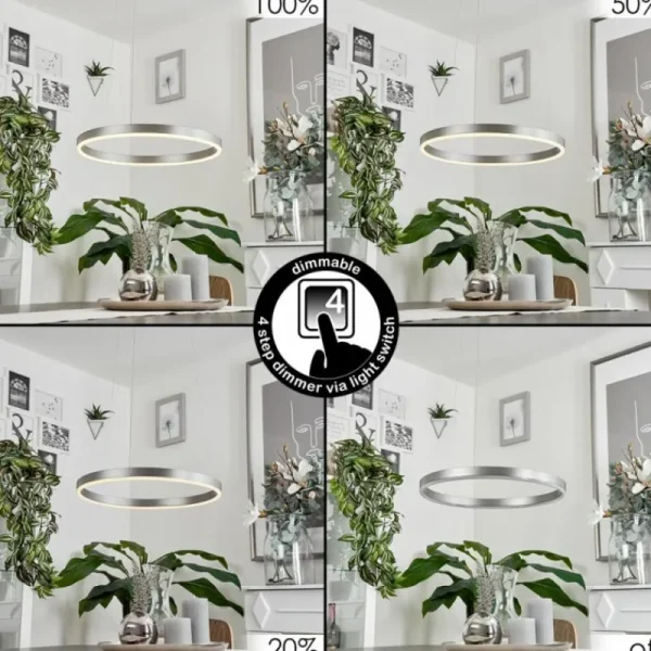 hofstein Suspension Barril LED Aluminium, 1 lumière* Lampes Modernes