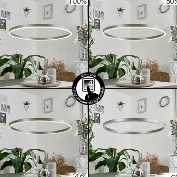 hofstein Suspension Barril LED Aluminium, 1 lumière* Lampes Modernes