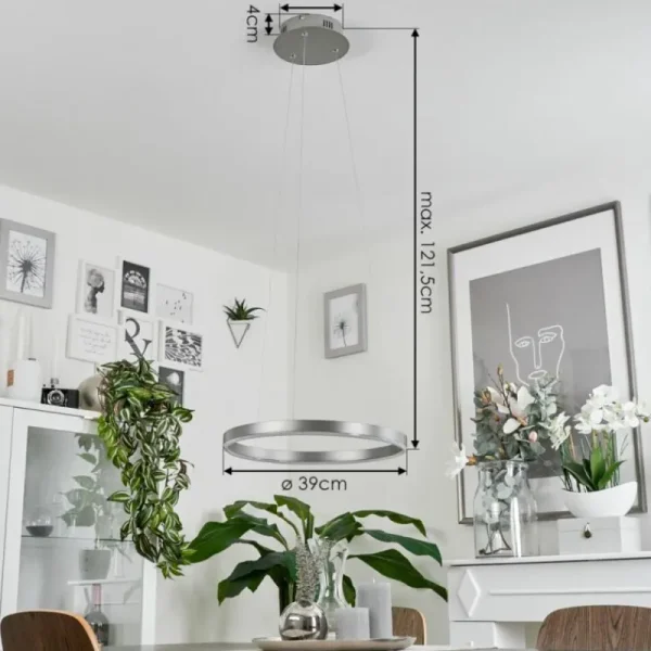 hofstein Suspension Barril LED Aluminium, 1 lumière* Lampes Modernes