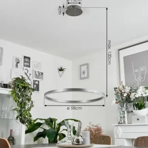 hofstein Suspension Barril LED Aluminium, 1 lumière* Lampes Modernes