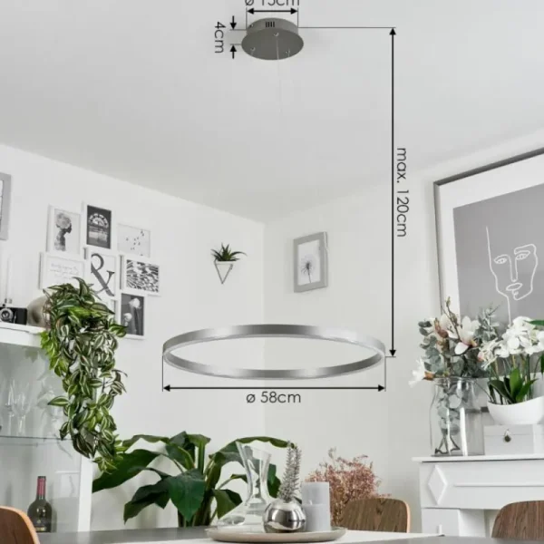 hofstein Suspension Barril LED Aluminium, 1 lumière* Lampes Modernes
