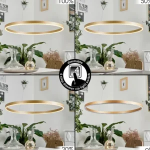 hofstein Suspension Barril LED Laiton, 1 lumière* Lampes Modernes