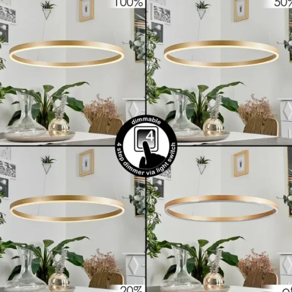 hofstein Suspension Barril LED Laiton, 1 lumière* Lampes Modernes