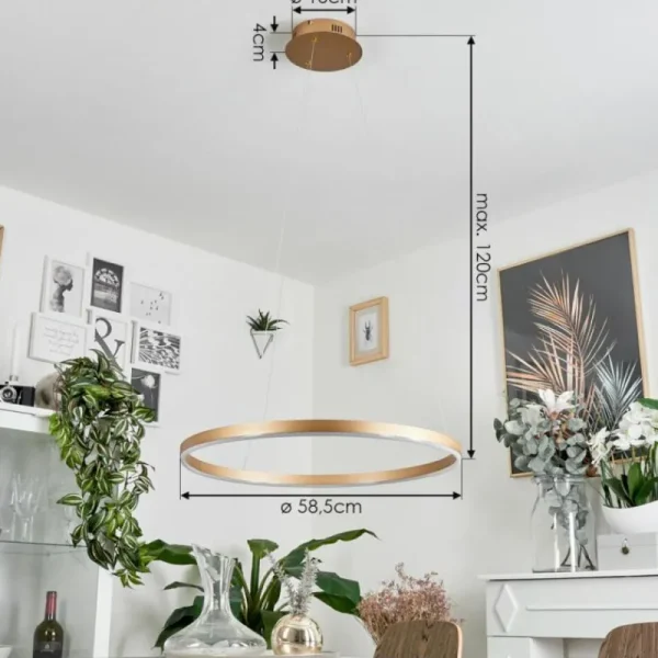 hofstein Suspension Barril LED Laiton, 1 lumière* Lampes Modernes