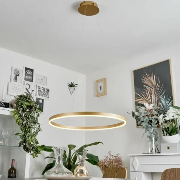 hofstein Suspension Barril LED Laiton, 1 lumière* Lampes Modernes