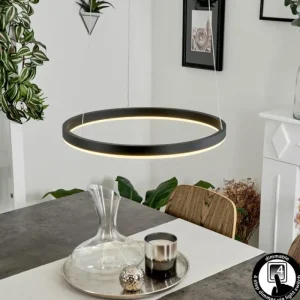 hofstein Suspension Barril LED Noir, 1 lumière* Lampes Modernes