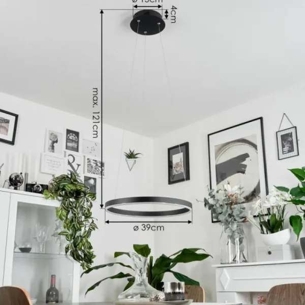 hofstein Suspension Barril LED Noir, 1 lumière* Lampes Modernes