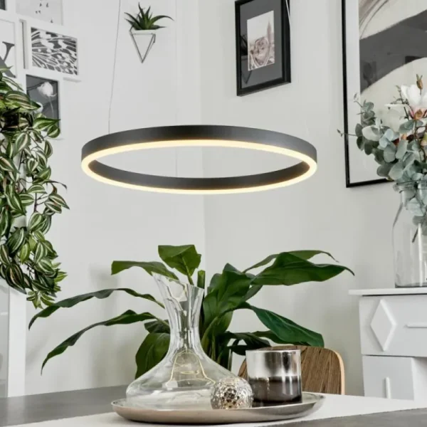 hofstein Suspension Barril LED Noir, 1 lumière* Lampes Modernes