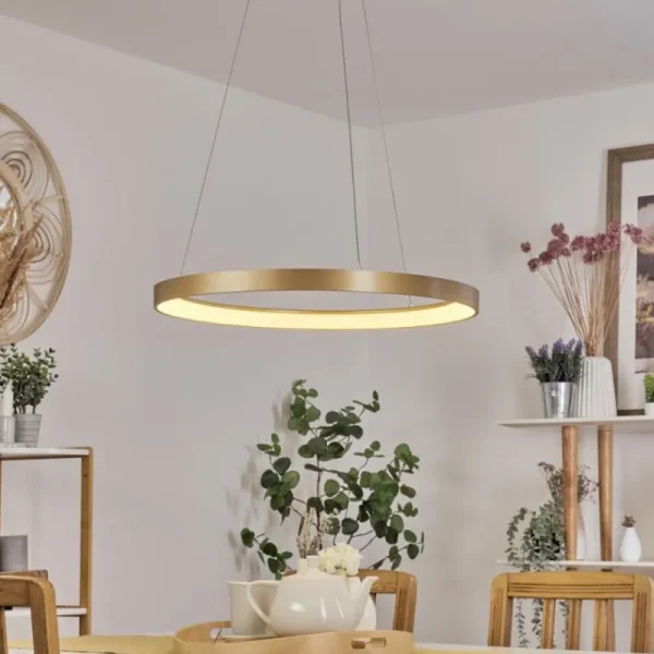 hofstein Suspension Charata LED Laiton, 1 lumière* Lampes Modernes