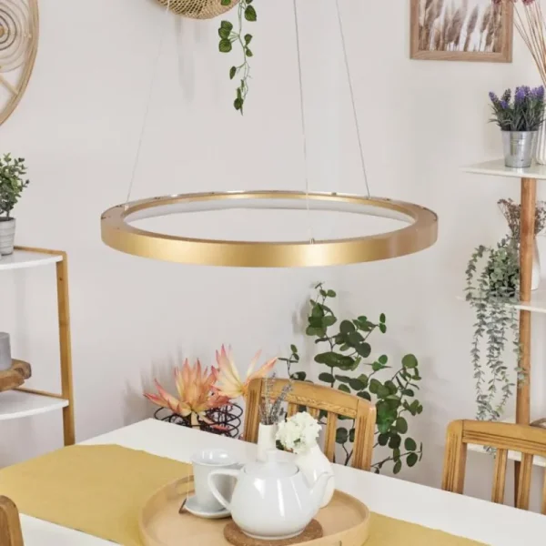 hofstein Suspension Charata LED Laiton, 1 lumière* Lampes Modernes