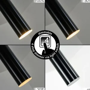 hofstein Suspension Dalheim LED Noir, 3 lumières* Lampes Modernes