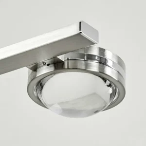 hofstein Suspension Fernandaires LED Nickel mat, 12 lumières* Lampes En Verre
