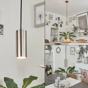 hofstein Suspension Javel Nickel mat, 1 lumière* Lampes Modernes